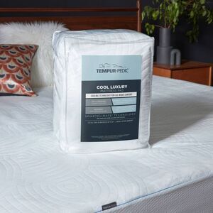 Tempur-Pedic -  Mattress Pad Ribbed Waterproof Hypoal White